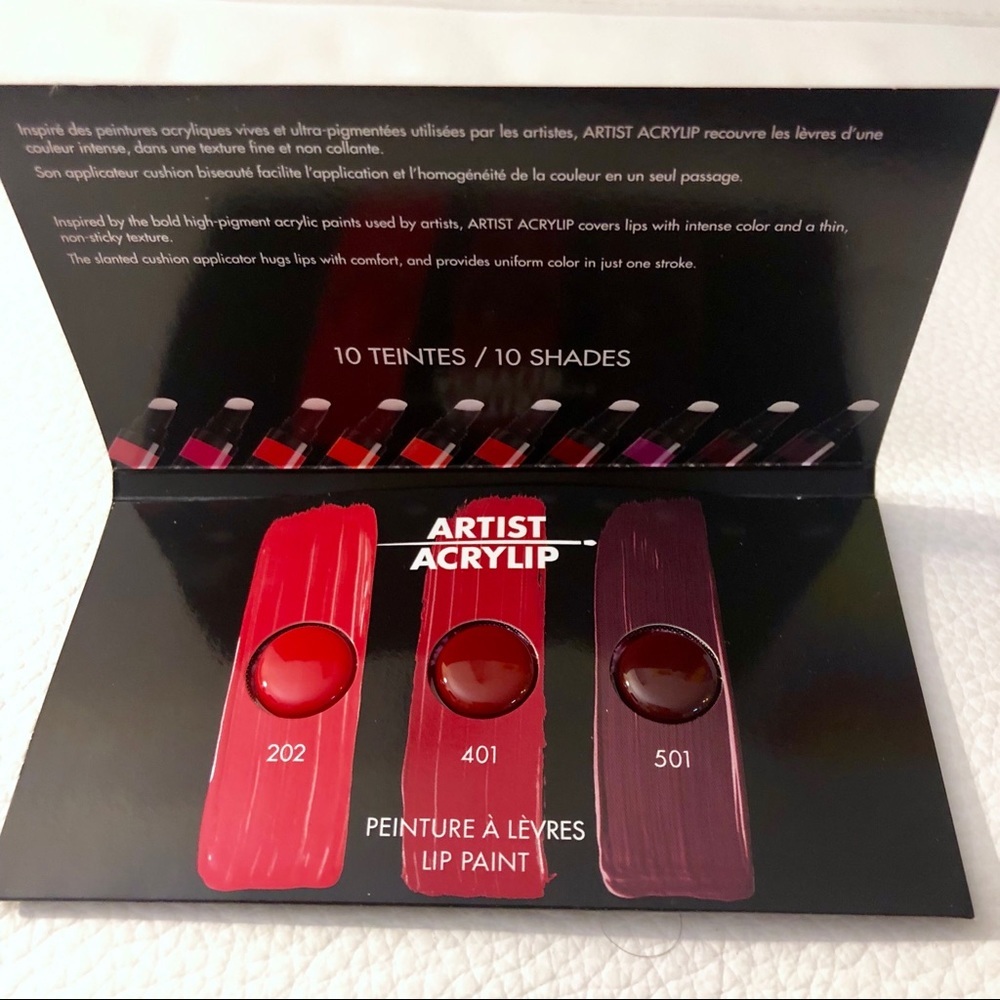 Makeup Forever New 3-Shade Lipstick Sample Card